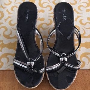 Metallic Strap Wedges